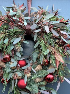 Kerstkrans Rood