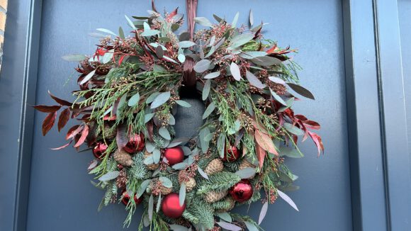 Kerstkrans Rood