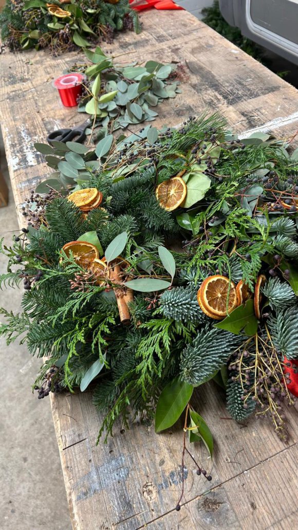 Kerstkrans natuur - Afbeelding 2